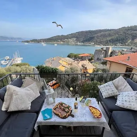 Lägenhet Sea View Terrace In Close To 5-terre Porto Venere